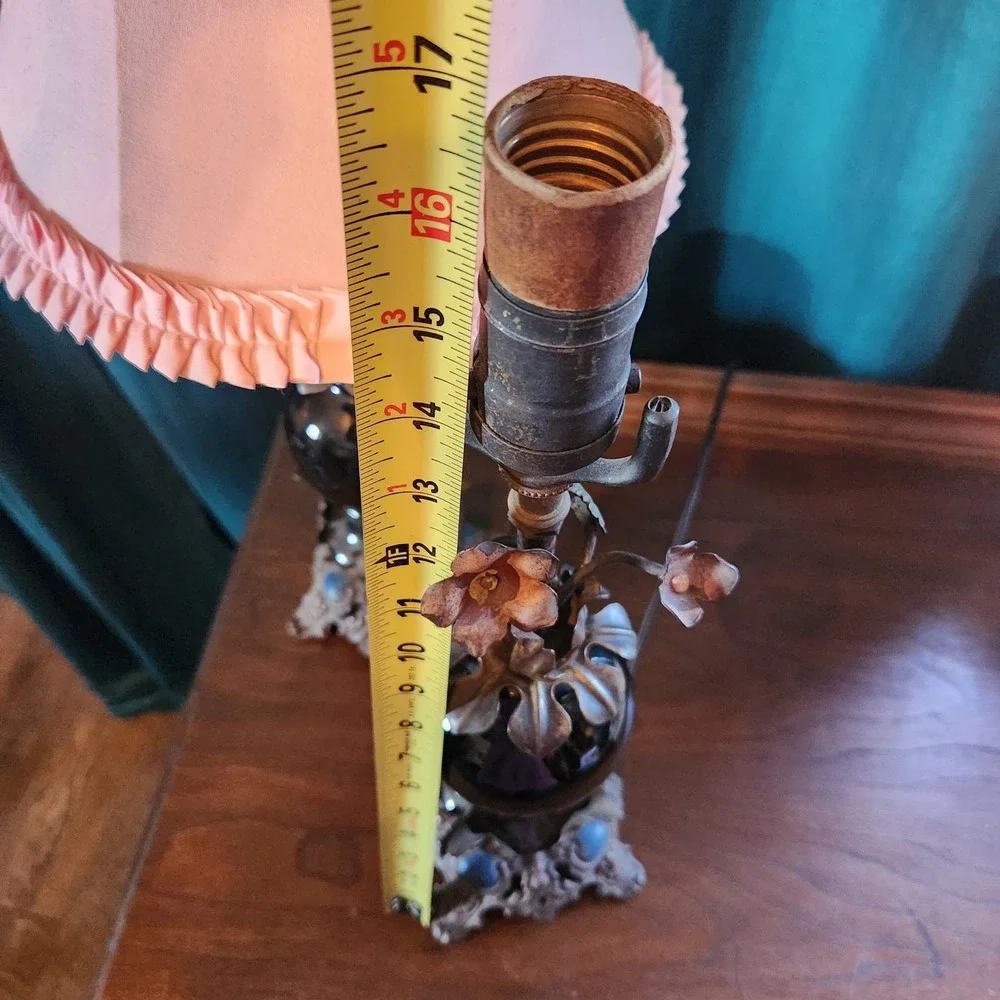 Pr Antique Boudoir Lamps, Art Deco Era, WORKS! French - Picture 8 of 12